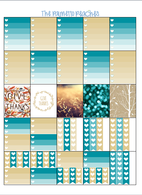 November Planner Free - Stickers - The Palmetto Peaches