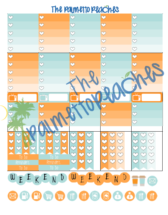 Free January Planner Printable - Erin Condren - from The Palmetto Peaches