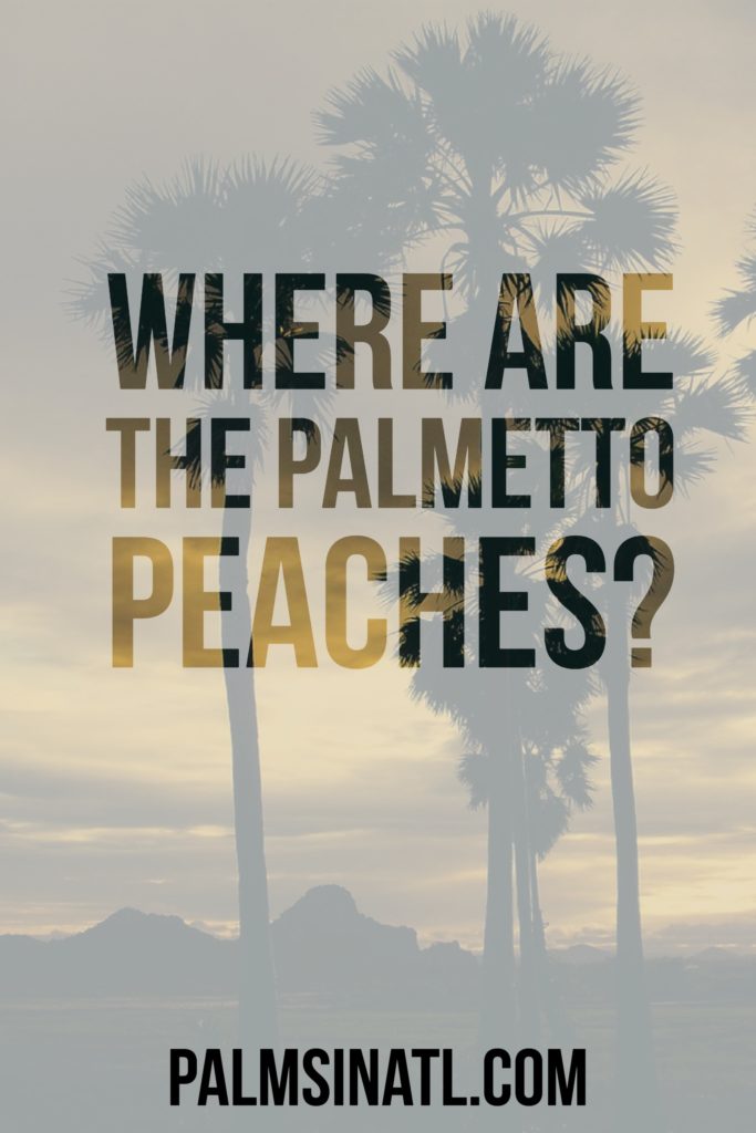 Where are The Palmetto Peaches? - The Palmetto Peaches - palmsinatl.com